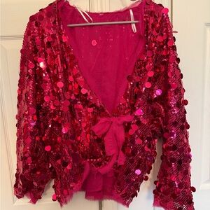 Sequin Pink Blouse